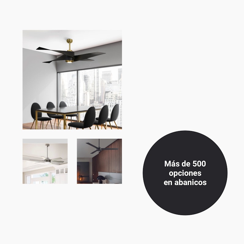 Mosaico de abanicos residenciales